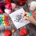 Zonon 72 Pcs Valentine's Day Pencils Bulk Plastic Stacking Heart Pencils Cute Smile Face Pens for Valentine's Day Gifts Rewards Goodie Bag Stuffers Party Favors (Colorful)