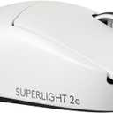 Logitech G PRO X Superlight 2c Wireless Gaming Mouse, 51 g pro-Grade Compact Mouse with 5 programmable Buttons, USB-C Charging, 44K DPI Sensor, up to 8 kHz Polling for PC/Mac - White