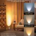 SUNVIE Smart Floor Can Light 5W RGBW Color Changing Up Lights Indoor with Timer 2700K-6500K Floor Spotlight Dimmable Uplighting Indoor Uplights for Plant Corner, APP Control Alexa & Google Home, 2PCS