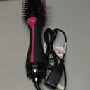 Hair Dryer Brush Blow Dryer Brush in One, Upgraded 4 in 1 Hair Dryer and Styler Volumizer with Negative Ion Anti-frizz Ceramic Titanium Barrel Hot Air Hair Straightener Brush