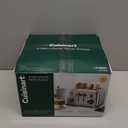 Cuisinart 4 Slice Toaster, Compact Stainless Steel Toaster with Extra-Wide Slots for Toasting Bread, French Toast, Bagels and Pastries, Defrost & Reheat Functions, CPT-180P1, Brushed Stainless