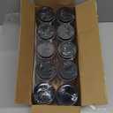 novelinks 16 oz Clear Plastic Jars with Lids, Refillable 16oz Mason Jars with Lids & Storage Containers for Kitchen & Household Use (10 Pack, Black)