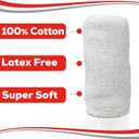 Kerlix Gauze Bandage Rolls - 4 1/2 in x 4.1 Yds, 6 Ply - 6 Single Sterile Pocuhes- Extra Absorbency - Latex Free, Hospital Grade Cotton Fluff Bandage Wrap Krinkle Style - for Wound Care & First Aid
