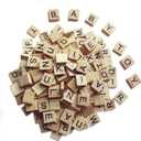 1000 Scrabble Letters for Crafts - Wood Tiles for DIY Gift Decoration - Making Alphabet Coasters and Crossword Game