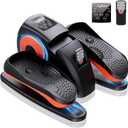 Under Desk Elliptical Machine, Electric Elliptical Leg Exerciser for Seniors with 12 Adjustable, Portable Quiet Elliptical Exercise Machine, Seated Pedal Exerciser with Remote Control, (Orange)