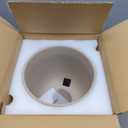 LE TAUCI 10 Inch Plant Pot, Ceramic Pots for Plants with Drainage Hole and Rubber Plug, Plant Pots Indoor for Home Garden Patio Office, Cylinder Flower Planter Pot, Neutral Gray