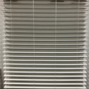 White Cordless Room Darkening Faux Wood Blind for Window, Size 34