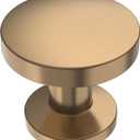 9BUILD 10 Pack Champagne Bronze Cabinet Knobs - 1.2 Inch Round Drawer Knobs for Kitchen & Dresser Drawers