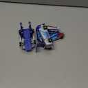 Collision Transforming Dinosaur Car Toy, Magnetic Dinosaur Transformer Car for Boys & Girls Party Favors Birthday Christmas (Blue)