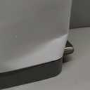 Glad Slim Trash Can with Clorox Odor Protection - Narrow Kitchen Garbage Bin with Soft Close Lid, Step On Foot Pedal and Waste Bag Roll Holder, White Stainless Steel, 45 Liter