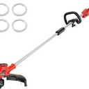 HEINPRO Cordless Weed Wacker Compatible with Milwaukee M18 Battery, 16" Brushless Weed Eater, Grass Trimmer for Lawn Care, Bump Feed, String Trimmer W/ 4 Bulk Trimmer Line Coils(Tool Only)