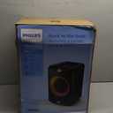 PHILIPS X3206 Bluetooth Party Speaker with Deep bass, Up to 14 Hours Battery, Party Lights and Karaoke Effects, Microphone and Guitar Input, Audio-in, USB Charging, Built-in Trolley, TAX3206