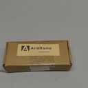 Asidrama 10 Pack Champagne Bronze Square Dresser Knobs - Brushed Brass Drawer Knobs for Dresser Drawers