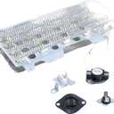 DVE45R6300W/A3 DVE54M8750V/A3 DV45K7600EW/A3 DVE54M8750W/A3 DVE45R6300V/A3 DVE52M8650V/A3 Dryer Heating Element Kit for Samsung DVE52M7750V/A3 DV45H6300EG/A3 DV45K6200EW/A3 DV48J7770EP/A2