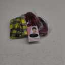 3 Pcs Women Cartoon Costume Red Ponytails Wig Yellow Plaid Skirt White Stocking for Girls Women Halloween Cosplay (Large)