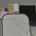 1 Pack Small Chalkboard Signs with Wood Stand 6 x 8 inch Tabletop Chalkboard Sign Double-Sided Message Menu Boards for Kitchen Wedding Bar and Restaurant