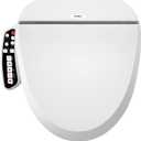 Combier Bidet Toilet Seat, Elongated Smart Unlimited Warm Water, Vortex Wash, Electronic Heated, Warm Air Dryer, Rear and Front Wash (Round)
