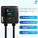Level 2 EV Charger 40Amp 240V 9.6kW - 25FT Smart Wall Charging Station for Home, J1772 NEMA 14-50, with EV Charger Port Cover Waterproof, RFID Card, WiFi Enabled, UL Certified,IP66 -GEN 2