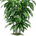 5FT Fake Plant Artificial Dracaena Tree Indoor - Faux Plants Indoor Tall with White Planter - Fake Tree Floor Plant Artificial Plants Decor for Living Room Office