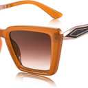 FEISEDY Trendy Cat Eye Women Sunglasses, Retro Womens Square Cateye Sun Glasses B9135