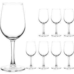 YANGNAY Wine Glasses (Set of 8, 11.5 Oz), All-Purpose Red or White Wine Glass with Stem, Durable, Dishwasher Safe