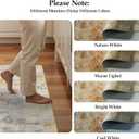 2'6''x16' Washable Kitchen Runner Rug: Modern Abstract Runners for Hallway Soft Non Slip Rugs with Rubber Backing Low Pile Thin Floor Carpet for Entryway Bedroom Bathroom Indoor(Grey/Yellow,2'6''x16')