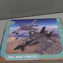 Double Fighter Jet Toy, F35 & F16 Diecast Planes with Lights & Sounds, Pull Back Military Airplane Toy Gift for Toddler,Kids, Boys