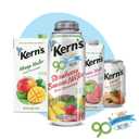 Kerns Tropical Fruit Nectar Juice Variety Pack - Mango Nectar & Peach Juice - Made from Fruit Puree for Smoothie Mix, Cocktail Mixers & Kids Drinks - 11.5oz, 12 Pack Canned Drinks