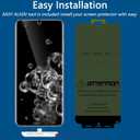LYWHL 2 Pack for Samsung Galaxy S20 Ultra Privacy Screen Protector, [Support Fingerprint ID] Anti-Spy Full Adhesive Flexible Film for Galaxy S20 Ultra 6.9" - Black