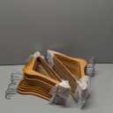 ELONG HOME Solid Wooden Hangers 20 Pack, Wood Suit Hangers with Extra Smooth Finish, Precisely Cut Notches and Chrome Swivel Hook, Clothes Hangers for Shirt Coat Jacket Dress, Natural