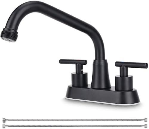 Bietor Utility Laundry Sink Faucet,Laundry Tub Faucet with 3/4" NPT Threaded End & 2 Lever Handles