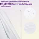 Vienrose Polaroid Scrapbook Photo Album, 3 Ring DIY Memory Book with Premium Crystal Clear Acrylic Cover PVC Pages 15 Sheets, Scrapbook Supplies for Wedding, Anniversary, Birthday, Travel