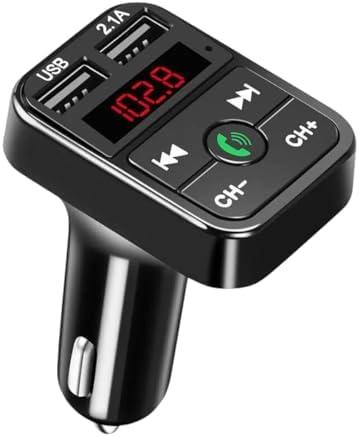 Black | Dual USaB Handsfree Wireletss Bluetuth Car Fm Transmitter Auto Raydio Mp3 Player USaB 2.1A Car Phone New 2026 High for Reliable Electronic Component, Precision, Stable Performance