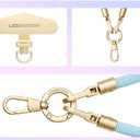 Multi-Use Cell Phone Wrist Strap for iPhone 16 Pro Max, Anti-Slip Wristlet with Secure Metal Clip&Tether for Samsung, Motorola, Pixel, Keys, AirPod and Other Mobile Devices | Thick Rope - 11.8 Inches