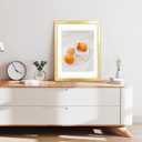 LaVie Home 18x24 Picture Frame Gold Poster Frame, Display Pictures 16x20 with Mat or 18x24 Without Mat, Stable and Sturdy Frame and Polished Plexiglass, Horizontal and Vertical Format of The Walls