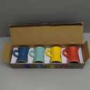 Balvi Coffee cup set Moka Multicolored colour ESPRESS SIZE SIZE SET WITH A colorful Italian coffee ma