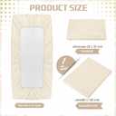Moukeren 3 Pcs Hospital Bed Sheets Set Deep Pocket Fitted Sheet 36 with Elastic All Around Easy Care Knitted Jersey for Home/Nursing Home (Ivory), One Size