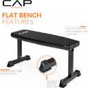 Cap Barbell Flat Weight Bench Color Series