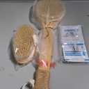 Dry Brushing Body Brush Sets Wooden Handle Combined with Medium Strength Natural Bristles Gentle Exfoliator Remove Cellulite Lymphatic Drainage Makes The Skin of The Entire Body Softer