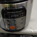 Hamilton Beach Digital Programmable Rice Cooker & Food Steamer, with Slow Hard-Boiled Egg Functions, Egg/Steam Tray, Small & Compact, 6 Cups Cooked (3 Uncooked), Stainless Steel (37524)