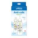 Dr. Brown's Natural Flow Anti-Colic Options+ Narrow Baby Bottle, Bear and Owl, 8 oz/250 mL, with Level 1 Slow Flow Nipple, BPA Free, 0m+, 2-Pack