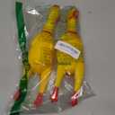 2 Pcs Large Rubber Chicken,Screaming Chicken Dog Toys,Yellow Rubber Squawking Chickens,Squeaky Chickens Toys,Prank Noise Maker Dog Toys 12 Inch