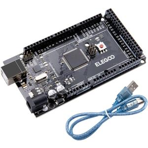 ELEGOO MEGA R3 Board ATmega 2560 + USB Cable Compatible with Arduino IDE Projects RoHS Compliant (Black)