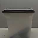 IRIS USA Dog Food Storage Container, Airtight Lid, 2-Cup Scoop, Up to 13 Pounds Pet Food Storage, Versatile Pet Food Bin, Treats, BPA Free, Dark Gray