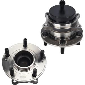 Autoround 512326 Pair Rear FWD Wheel Bearing and Hub Assembly Compatible with 2007-2020 Hyundai Santa Fe/2007-2012 Veracruz, 2011-2015 Kia Sorento 5 Lug