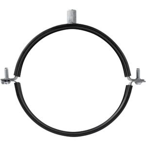 8" Inch Galvanized Pipe Hanger with Rubber - Conduit Mounting Clamp - Tube Brackets - Pipe Clamps - Tube Wall Mounting Bracket Clamp - Rigid Conduit Holder - PVC and Metal Pipe Attachment Hanger