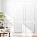 3 Sets Peel and Stick Molding Trim for Walls, Pre-Cut Wainscoting Panels 54x24 Inch Peel and Stick Wall Molding Kit, Self Adhesive Molding Trim for Walls,White Wall Moulding Trim Kit