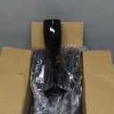 12 Pcs Halloween Plastic Champagne Flutes 6 OZ Acrylic Glasses Wedding Toasting Flute Goblet Reusable Champagne Cups for Bachelorette Party Wedding Bar Anniversary (Black)