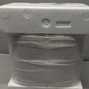 PoKat 23" Table Lamp, Farmhouse Bedside Lamps for Bedroom Set of 2, Ceramic End Table Lamps for Living Room, Traditional Nightstand Desk Lamps, Frosted White Lamps, Medium