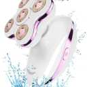 Electric Razors for Women: Rechargeable Shaver with Detachable Head - 5D Wet and Dry Lady Hair Remover for Legs and Hand (Pink)